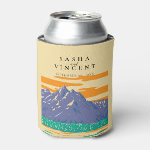 Enfriador De Latas Gran Teton Parque Nacional Boda Retro