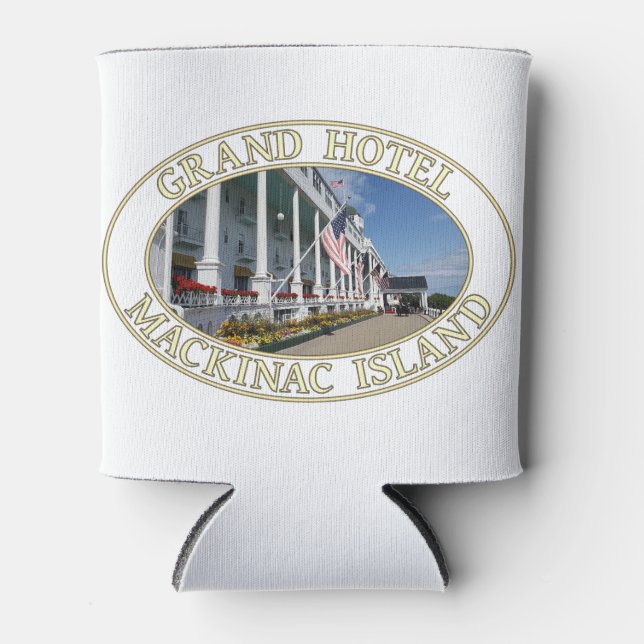 Enfriador De Latas Grand Hotel en la isla de Mackinac, Michigan (Anverso)