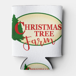 Enfriador De Latas Granja de árbol de Navidad