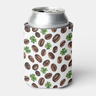 Enfriador De Latas Grano de Café Irlandés y Diseño Divertido de Trébo