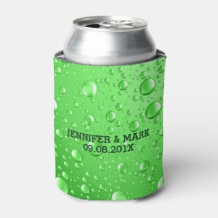 Enfriador De Latas Grasas de lluvia metálicas de color verde brillant