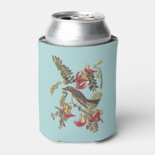 Enfriador De Latas Gray Kingbird y Biblia Verse