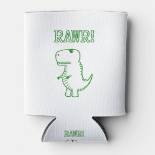 Enfriador De Latas Green Angry T Rex Dino