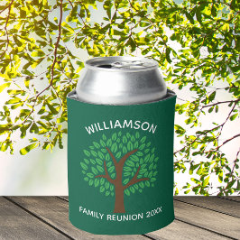 Enfriador De Latas Green Family Reunion Tree Cool Custom Keepsake