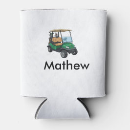 Enfriador De Latas Green golf car name man sports boy gifts letter 