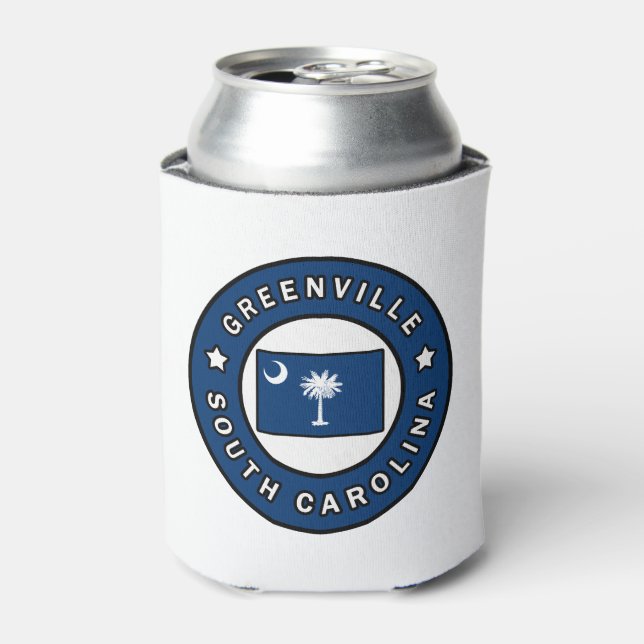 Enfriador De Latas Greenville Carolina del Sur (Lata Anverso)