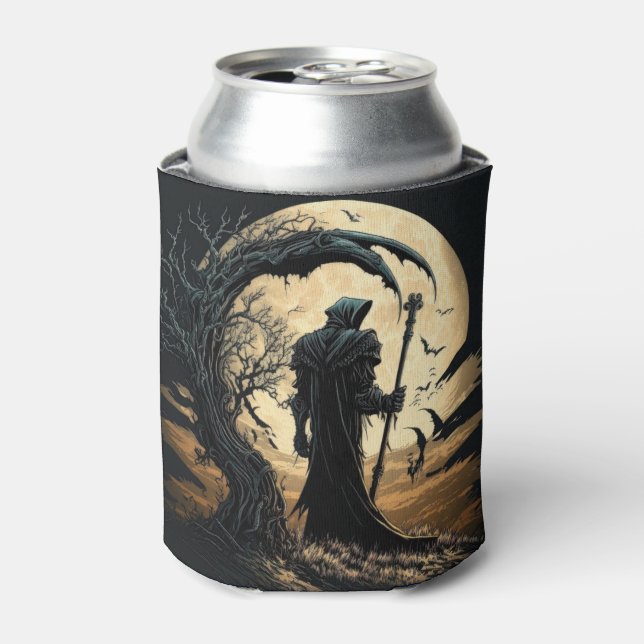 Enfriador De Latas Grim Reaper Halloween (Lata Anverso)