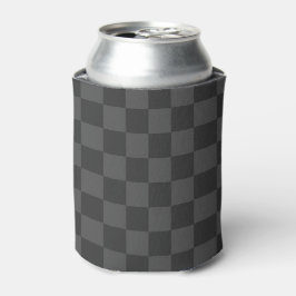 Enfriador De Latas Gris Checkerboard