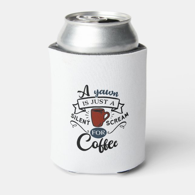 Enfriador De Latas Grita por Café (Reverso de la lata)