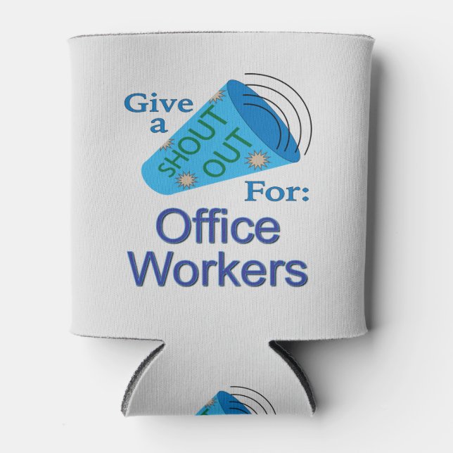 Enfriador De Latas Gritos para trabajadores de oficina (Anverso)