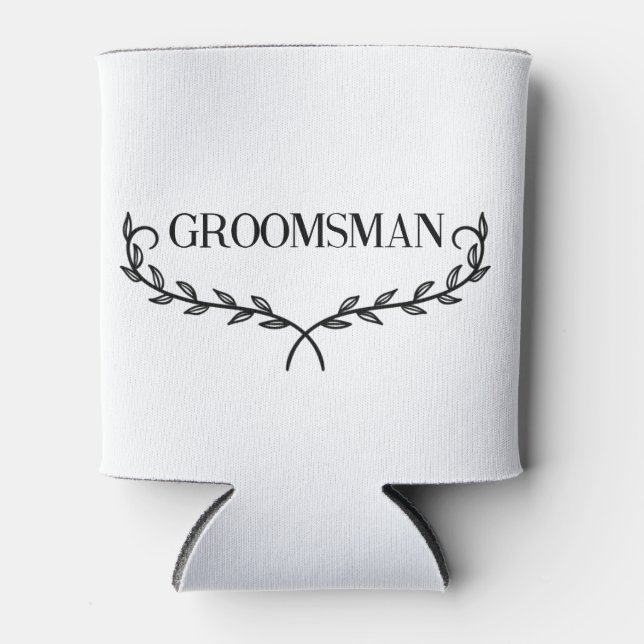 Enfriador De Latas Groomsman Beer Cooler (Anverso)