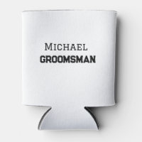 Groomsman simple mínimo añadir nombre masculino mo