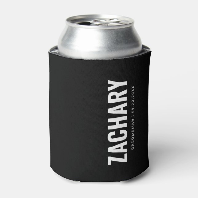 Enfriador De Latas Groomsmen Regalos Masculina Wedding Party Mejor Ho (Lata Anverso)