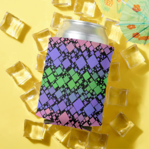 Enfriador De Latas Groovy Boho Retro Mod Geométrico Orgullo Trigénero