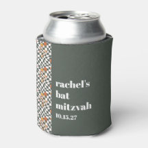 Groovy Retro Green Mushrooms Personalizado Bat Mit