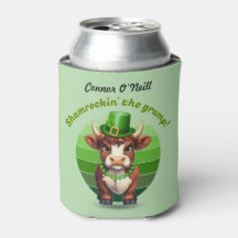 Grumpy Highland Cow St Patrick's Day