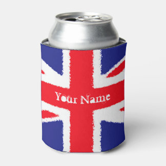 Enfriador De Latas Grunge Union Jack personalizado