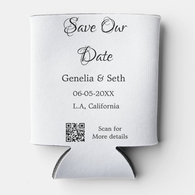 Enfriador De Latas Guardar la fecha simple mínimos detalles del códig (Anverso)