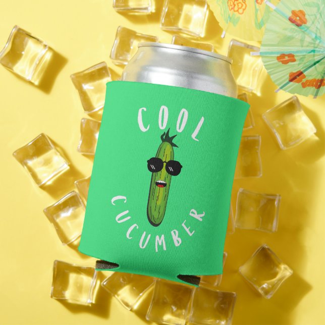 Enfriador De Latas Guay Cucucumber Funny Vegan (Verano in situ)