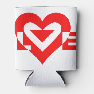 Enfriador De Latas Guay Love Graphic, rojo
