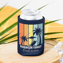 Enfriador De Latas Guay Retro Beach vacaciones Personalizado Marina A