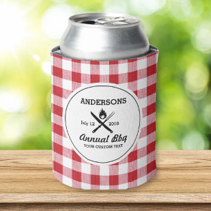 Enfriador De Latas Guay Retro Summer BBQ Grill Utensilios Red Check