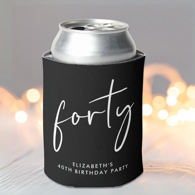 Enfriador De Latas Guión de moda 40.º Fiesta de cumpleaños (Subido por el creador)