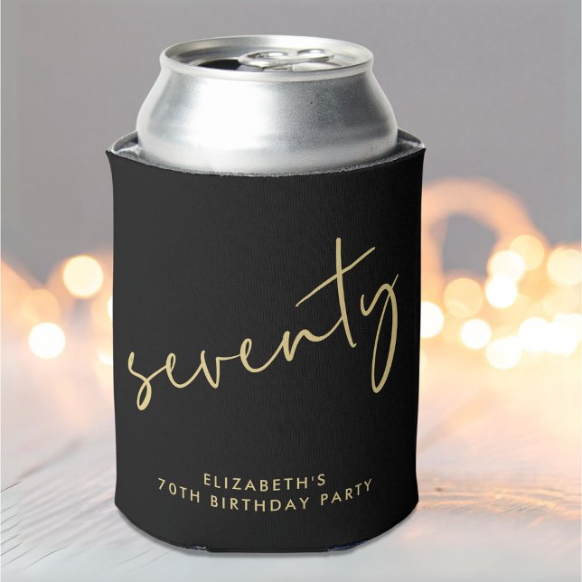 Enfriador De Latas Guión de moda 70 cumpleaños (Subido por el creador)