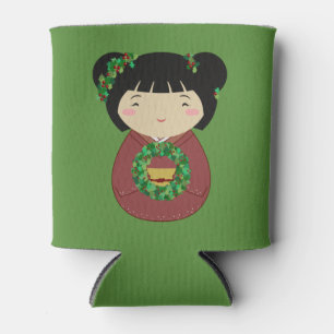 Enfriador De Latas Guirnalda del navidad de Kokeshi
