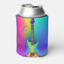Guitarra de neón personalizada, psicodélica