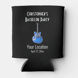 Enfriador De Latas Guitarra del Día de la Boda del Soltero