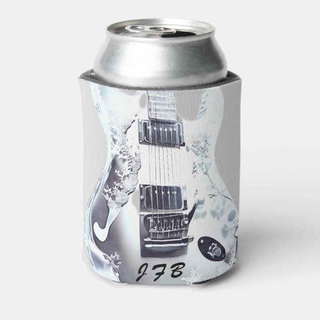 Enfriador De Latas Guitarra única personalizada (Reverso de la lata)