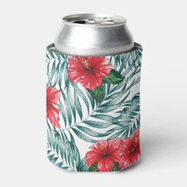 Enfriador De Latas Gumamela Refrigerador de bebidas de acuarela pinta