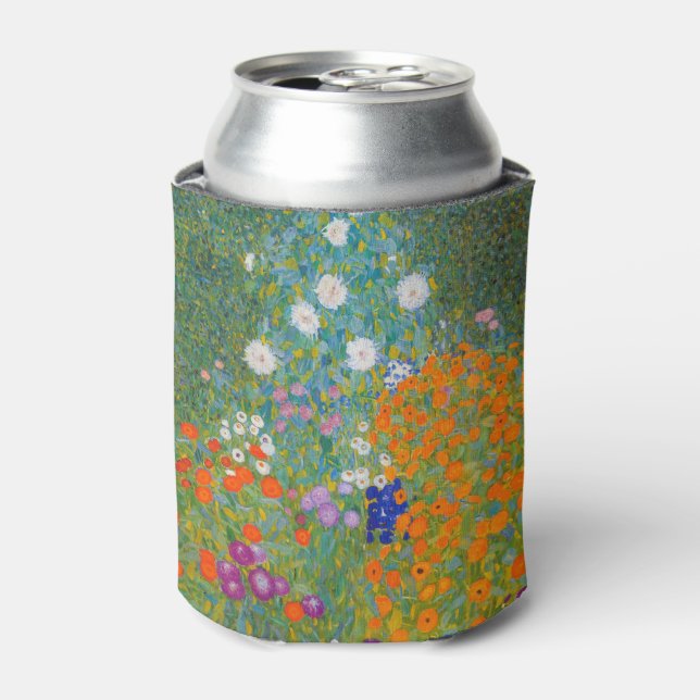 Enfriador De Latas Gustav Klimt - Jardín de flores (Lata Anverso)