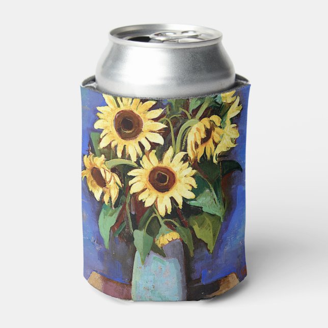 Enfriador De Latas Gustave Loiseau Sunflower Fotos estéticas Sunfl (Lata Anverso)