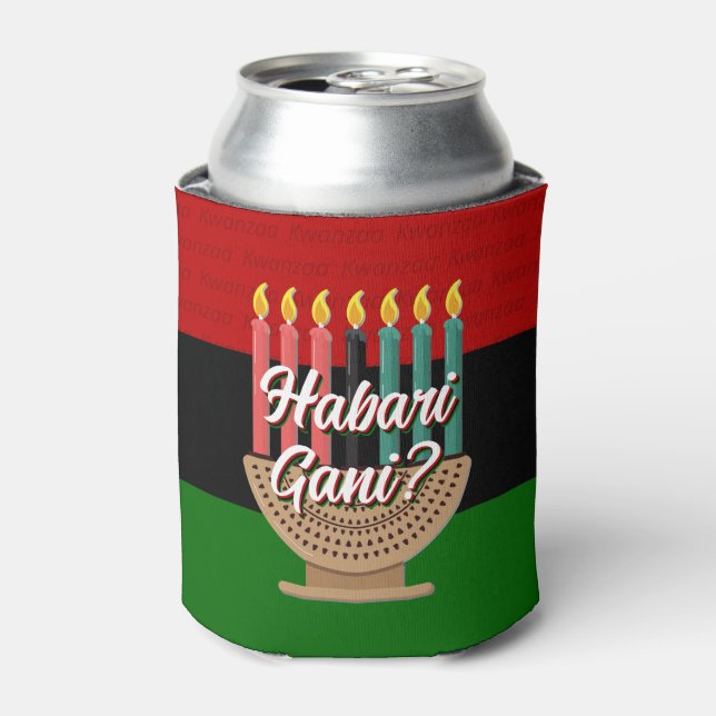 Enfriador De Latas HABARI GANI Kwanzaa (Lata Anverso)