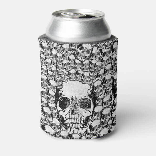 ENFRIADOR DE LATAS HABILITANTES MURO MUERTO SKELETON BLANCO NEGRO (Reverso de la lata)