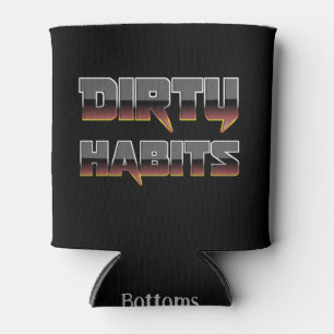 Enfriador De Latas Hábitos sucios Metalizado marrones Coozie