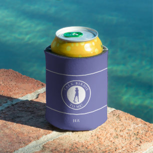 Enfriador De Latas Háblale a Birdie Golf Monograma Femenino Divertid