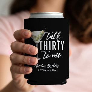 Enfriador De Latas Háblame Treinta Suciamente Martini Cumpleaños 30