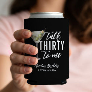 Enfriador De Latas Hablar Treinta Para Mí Dirty Martini 30 cumpleaños