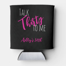 Enfriador De Latas Hable 30 Conmigo Refrigerador de bebidas De Cumple