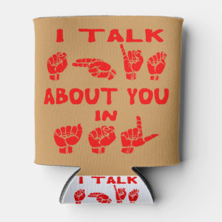 Enfriador De Latas Hablo S*** Sobre Ti En ASL #USAPatriotGraphics