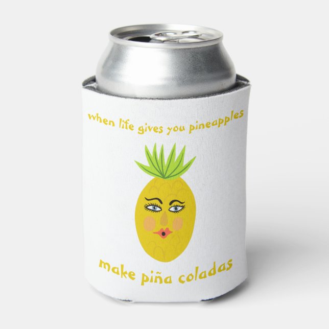 Enfriador De Latas HACER PINA COLADAS PERSONALIZAR A Pineapple (Lata Anverso)