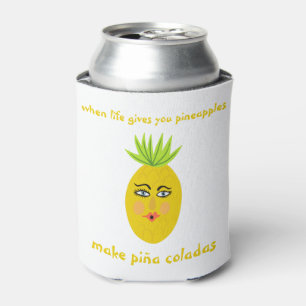 Enfriador De Latas HACER PINA COLADAS Pineapas Whimsical PERSONALIZAR