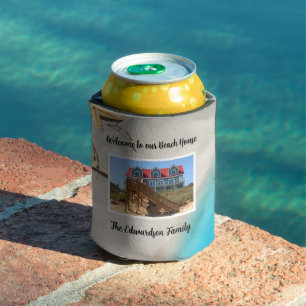 Enfriador De Latas Haga su propia casa de playa familiar de verano