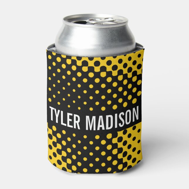 Enfriador De Latas Halftone Y&B (Lata Anverso)