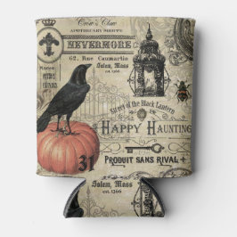 ENFRIADOR DE LATAS HALLOWEB MODERNA VINTAGE CROW AND PUMPKIN