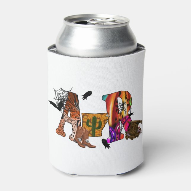 Enfriador De Latas Halloween Arkansas (Lata Anverso)