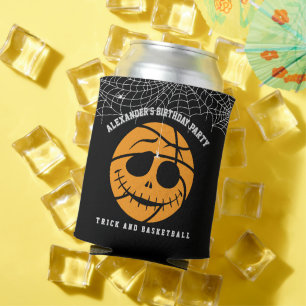 Enfriador De Latas Halloween Basket Ball Trick o Básquetbol Cumpleaño